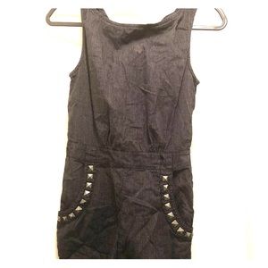 Black Pinstripe Romper by Miley Cyrus & Max Azria